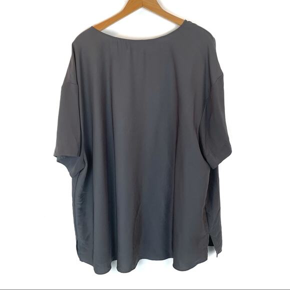 14th & Union Gray Blouse - Picture 2 of 3